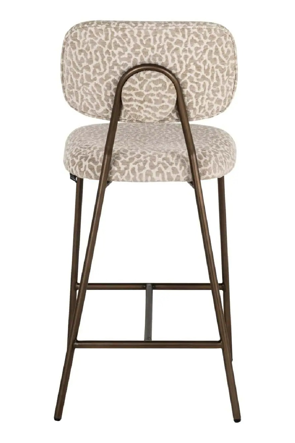 Beige Leopard Print Counter Stools (2) | Richmond Interiors Xenia | Oroa.com