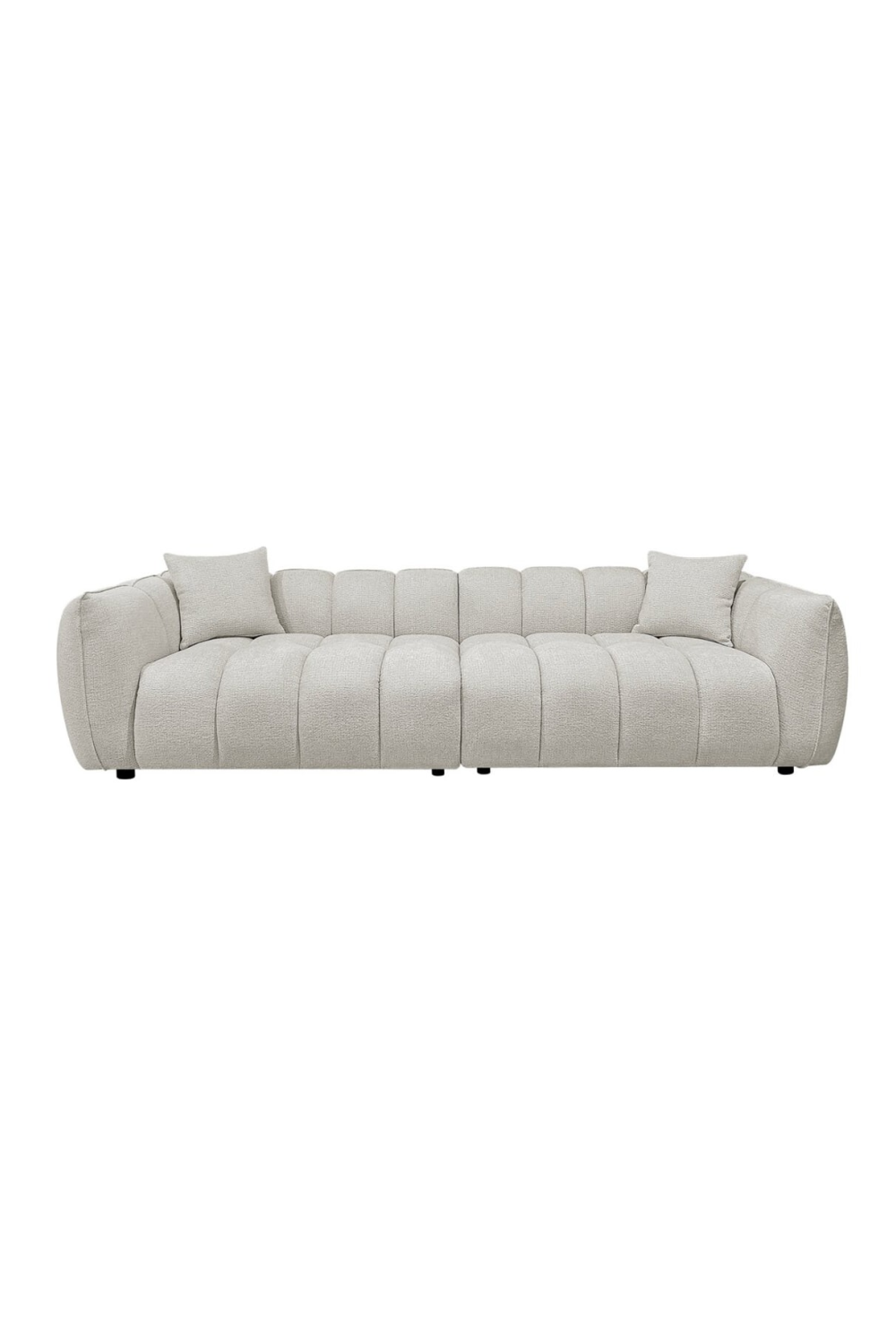 Cream Channeled Sofa | Richmond Interiors Jezebelt | Oroa.com
