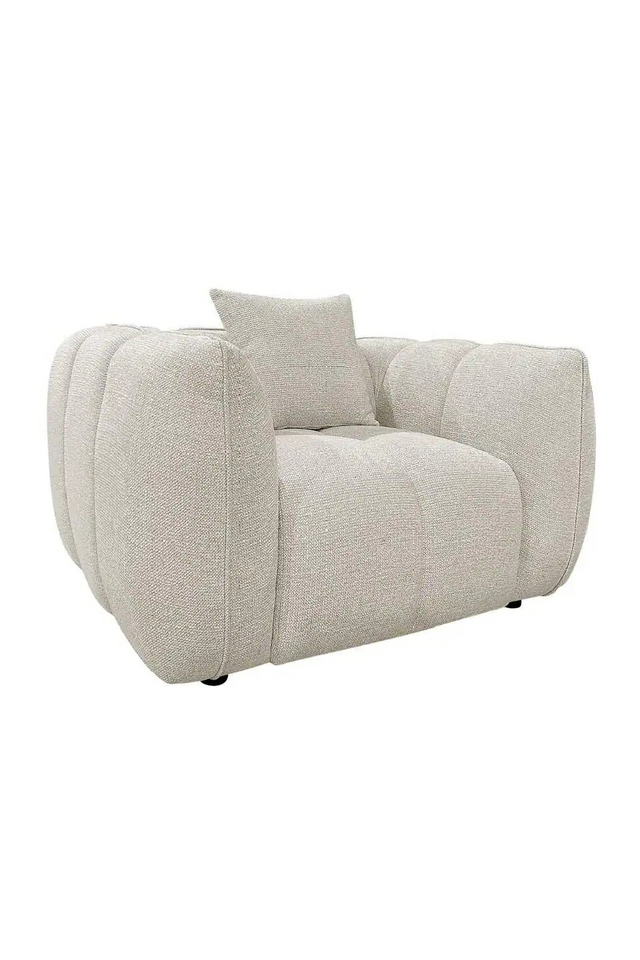Cream Chunky Lounge Chair | Richmond Interiors Jezebel | Oroa.com