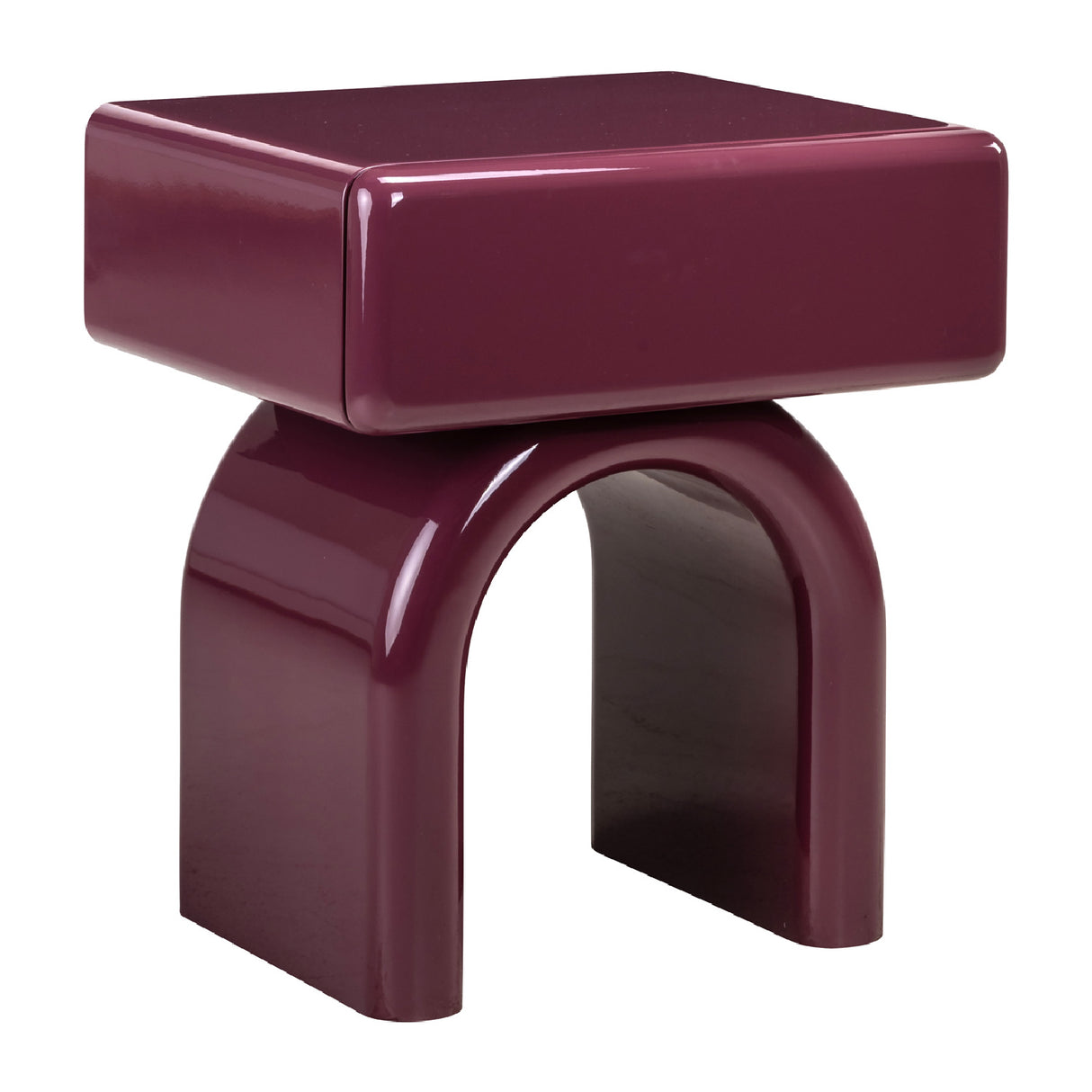   Modern European furniture - Modern Arched 1-Drawer Nightstand - www.oroa.com | Oroa.com