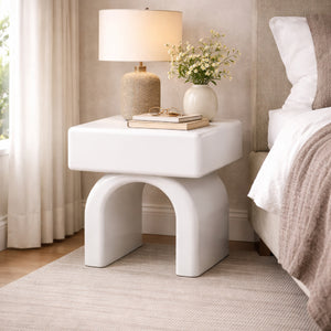   Modern European furniture - Modern Arched 1-Drawer Nightstand - www.oroa.com | Oroa.com
