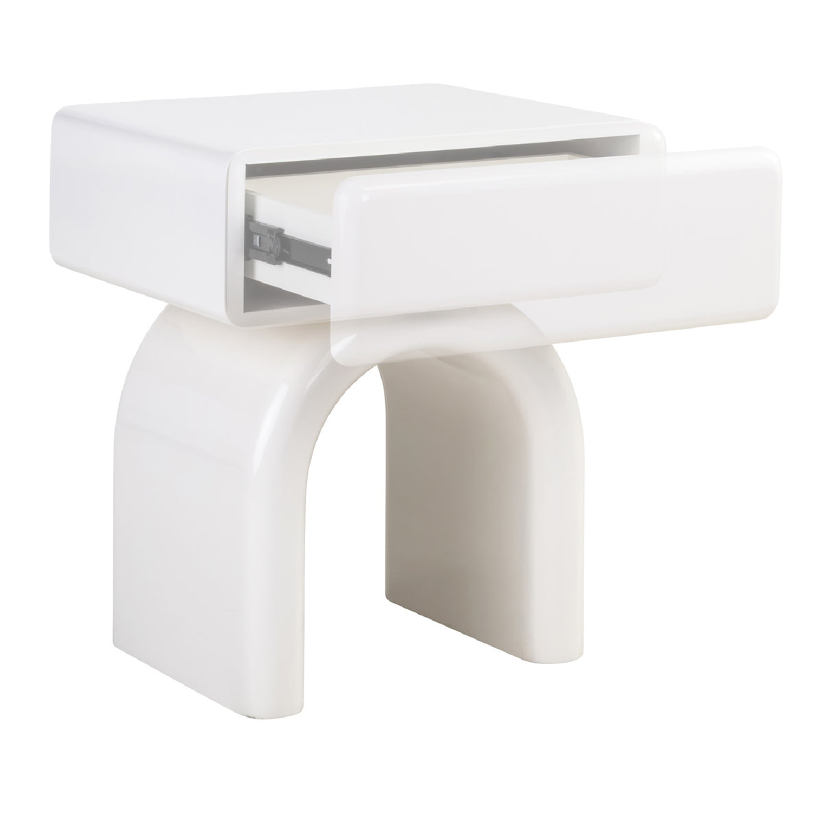   Modern European furniture - Modern Arched 1-Drawer Nightstand - www.oroa.com | Oroa.com