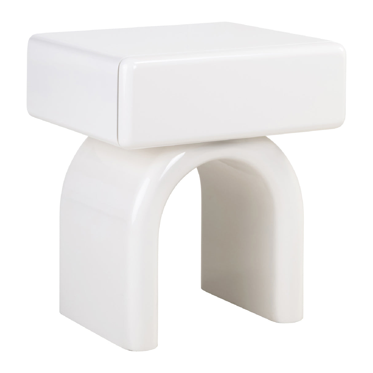   Modern European furniture - Modern Arched 1-Drawer Nightstand - www.oroa.com | Oroa.com