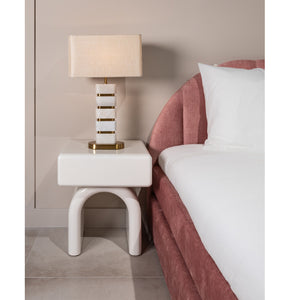   Modern European furniture - Modern Arched 1-Drawer Nightstand - www.oroa.com | Oroa.com