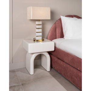   Modern European furniture - Modern Arched 1-Drawer Nightstand - www.oroa.com | Oroa.com