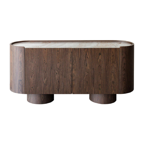 Modern European furniture - Ceramic Top 2-Door Sideboard Table - www.oroa.com