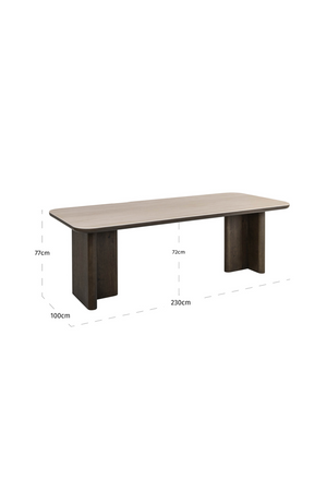 Travertine Ceramic Dining Table | Richmond Interiors Nando | Oroa.com