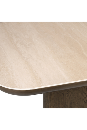 Travertine Ceramic Dining Table | Richmond Interiors Nando | Oroa.com