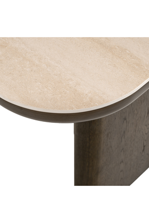 Travertine Ceramic Dining Table | Richmond Interiors Nando | Oroa.com