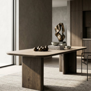   Travertine Ceramic Dining Table | Oroa.com