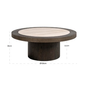   Oak Framed Ceramic Coffee Table | Oroa.com