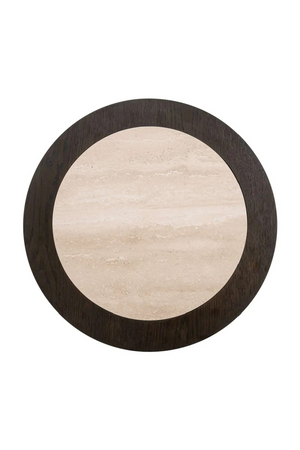 Brown Oak Round End Table | Richmond Interiors Nando | Oroa.com