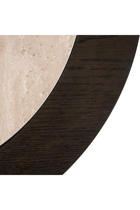 Brown Oak Round End Table | Richmond Interiors Nando | Oroa.com