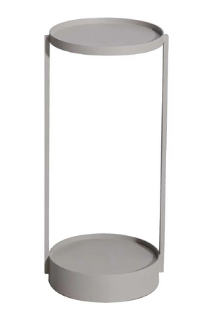 Round Beige Outdoor End Table | Richmond Interiors Reed | Oroa.com
