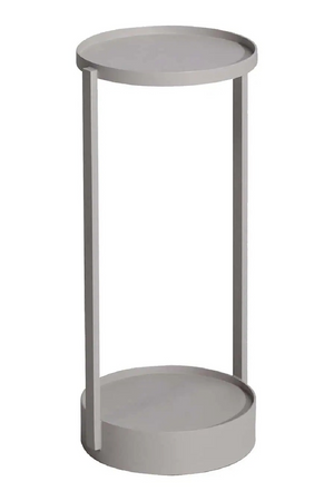 Round Beige Outdoor End Table | Richmond Interiors Reed | Oroa.com