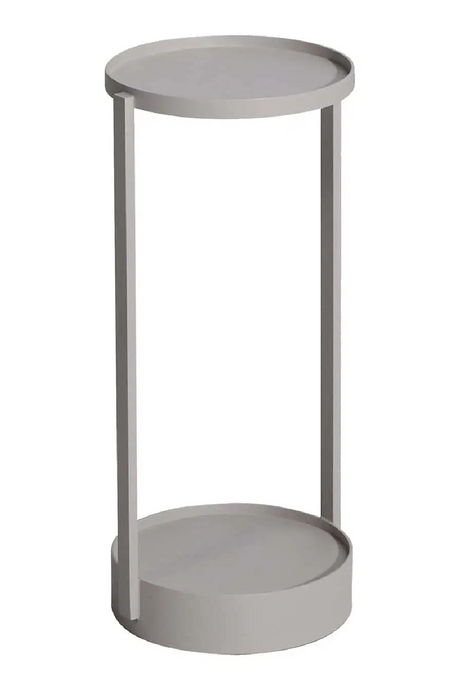 Round Beige Outdoor End Table | Richmond Interiors Reed | Oroa.com