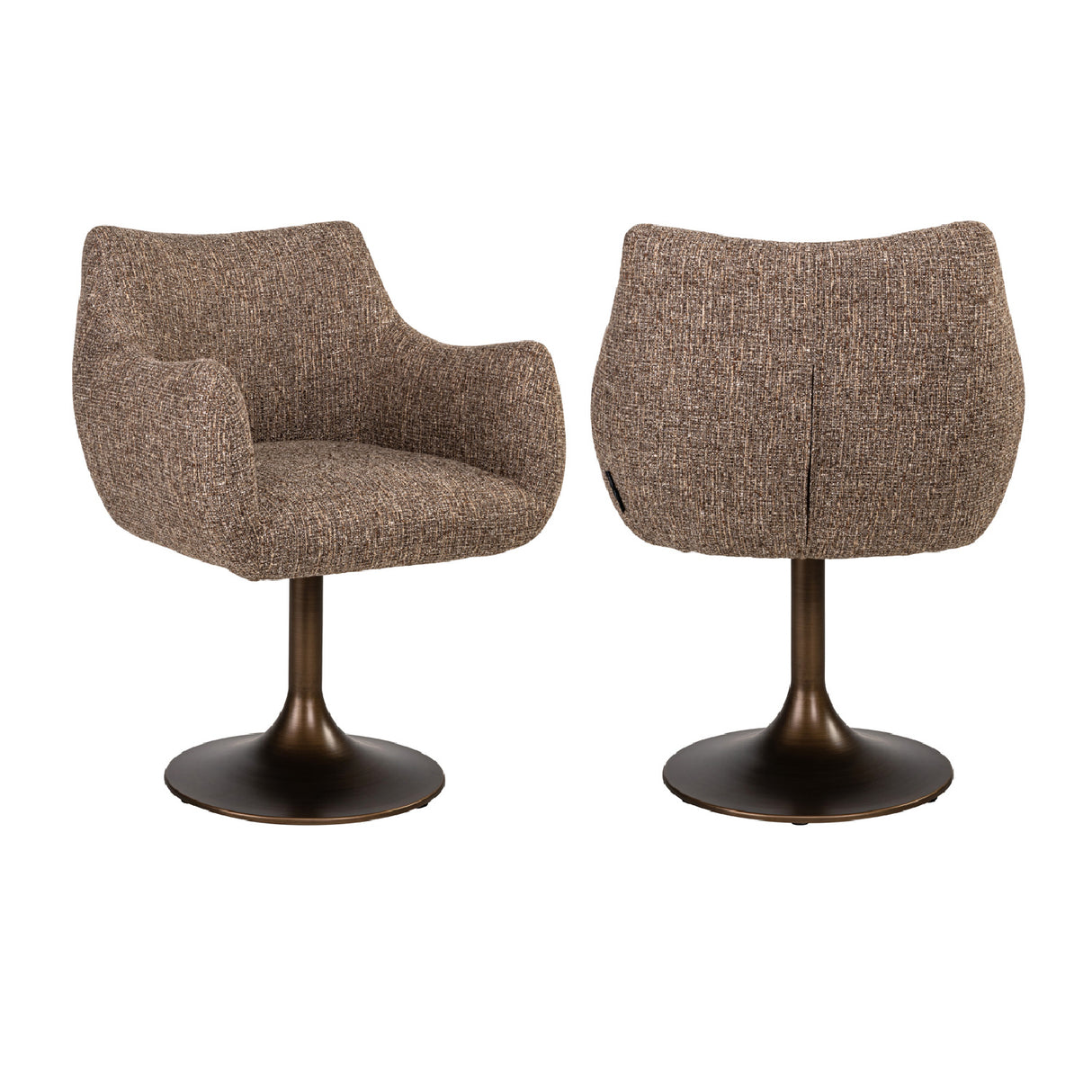   Modern European furniture - Upholstered Dining Swivel Chair - www.oroa.com | Oroa.com