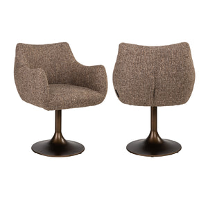   Modern European furniture - Upholstered Dining Swivel Chair - www.oroa.com | Oroa.com