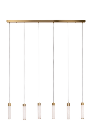 Modern European furniture - 6-Light Alabaster Linear Chandelier - www.oroa.com