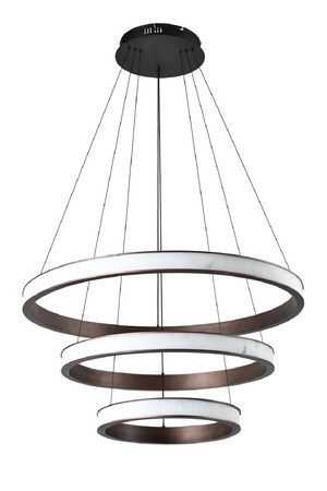 Modern or European furniture - Antique Brass Rings Chandelier - link to oroa.com