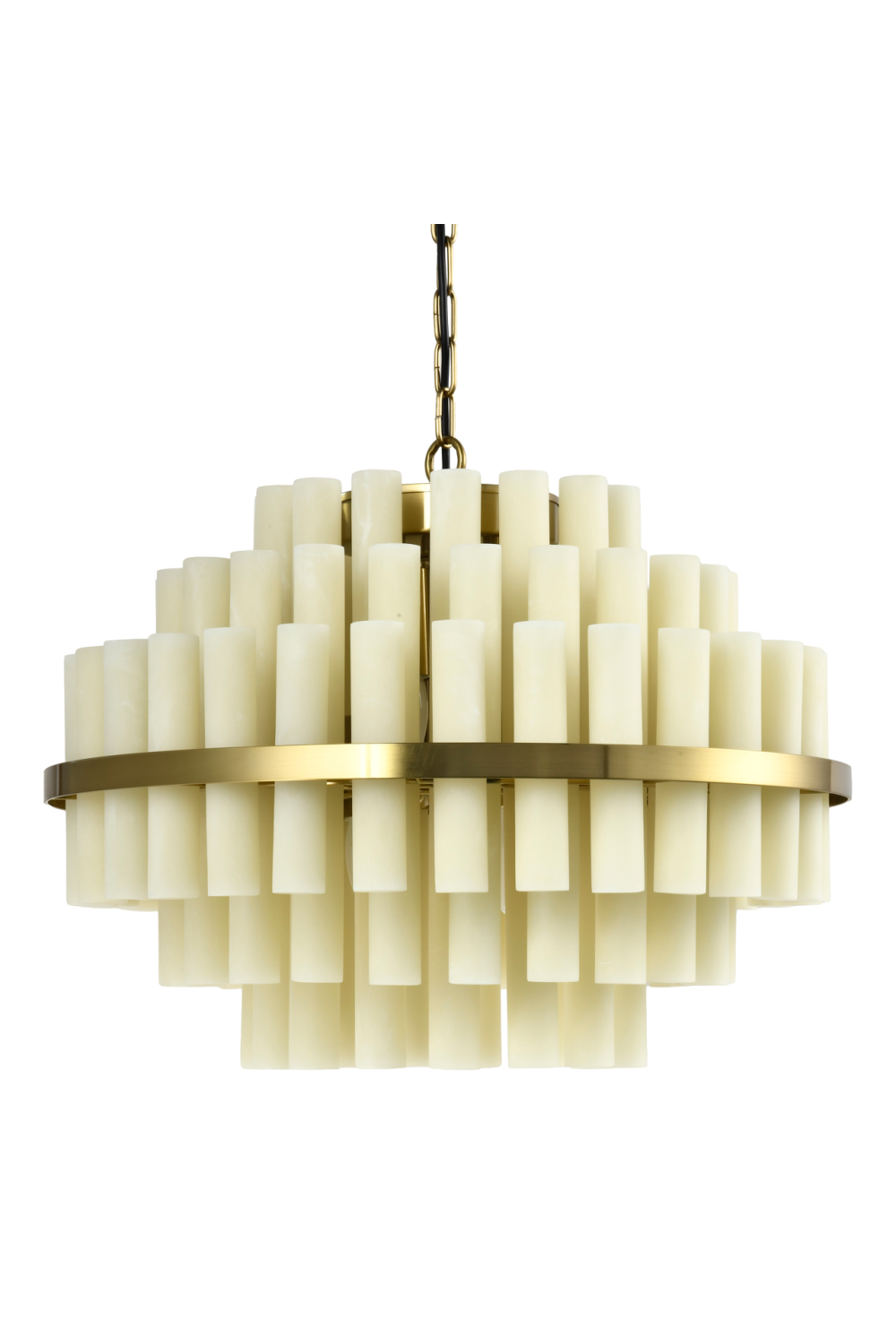 Modern or European furniture - White Alabaster Inspired Chandelier - link to oroa.com