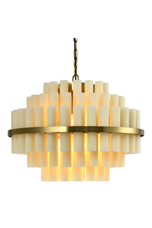 Modern or European furniture - White Alabaster Inspired Chandelier - link to oroa.com