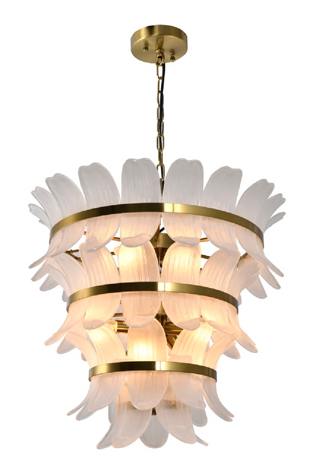 Modern or European furniture - Curved Glass Tiered Chandelier - link to oroa.com
