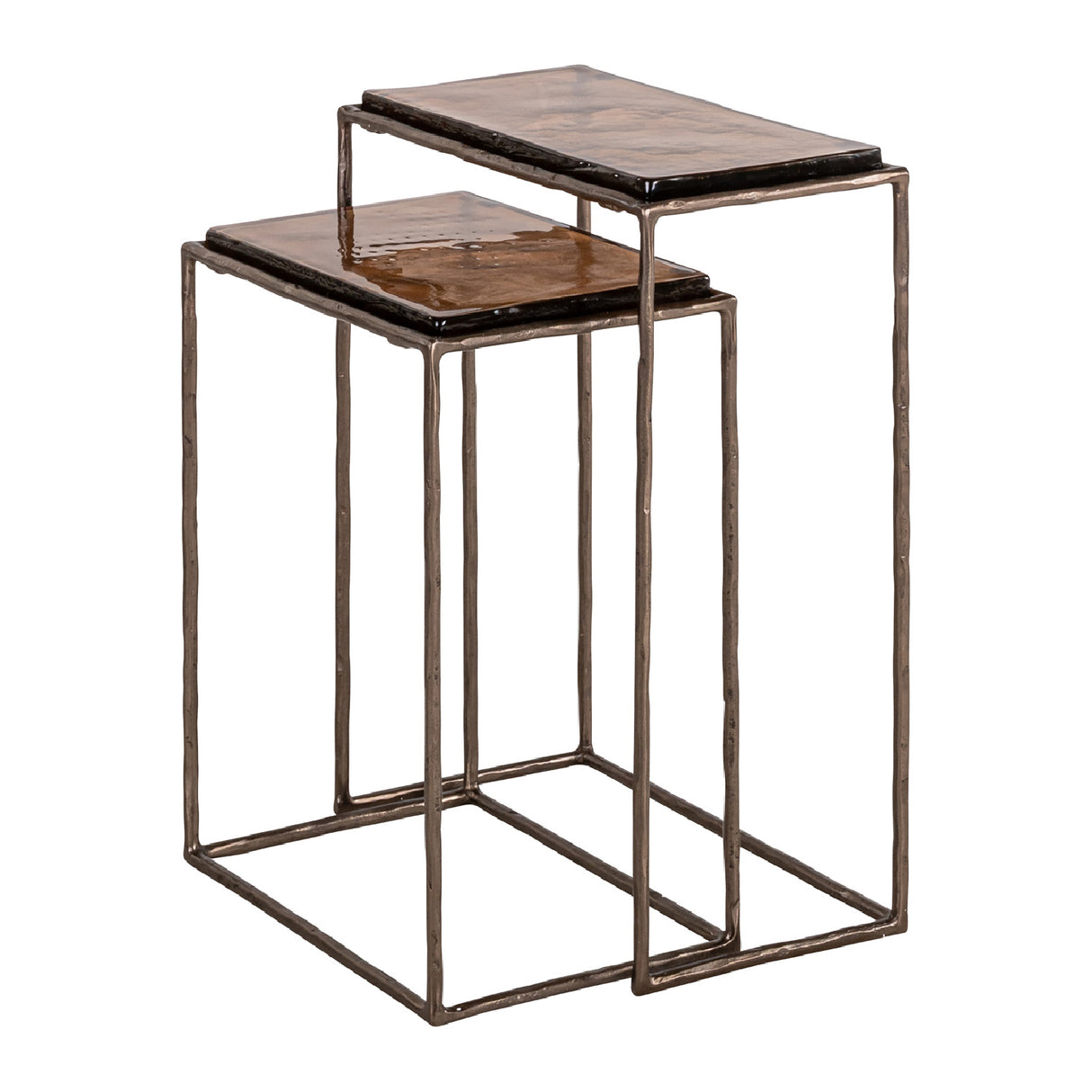   Modern European furniture - Bronze End Table Set (2) - www.oroa.com | Oroa.com