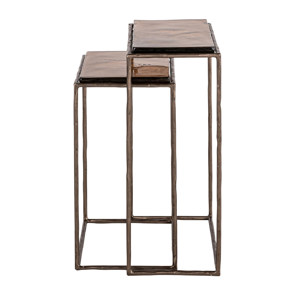   Modern European furniture - Bronze End Table Set (2) - www.oroa.com | Oroa.com