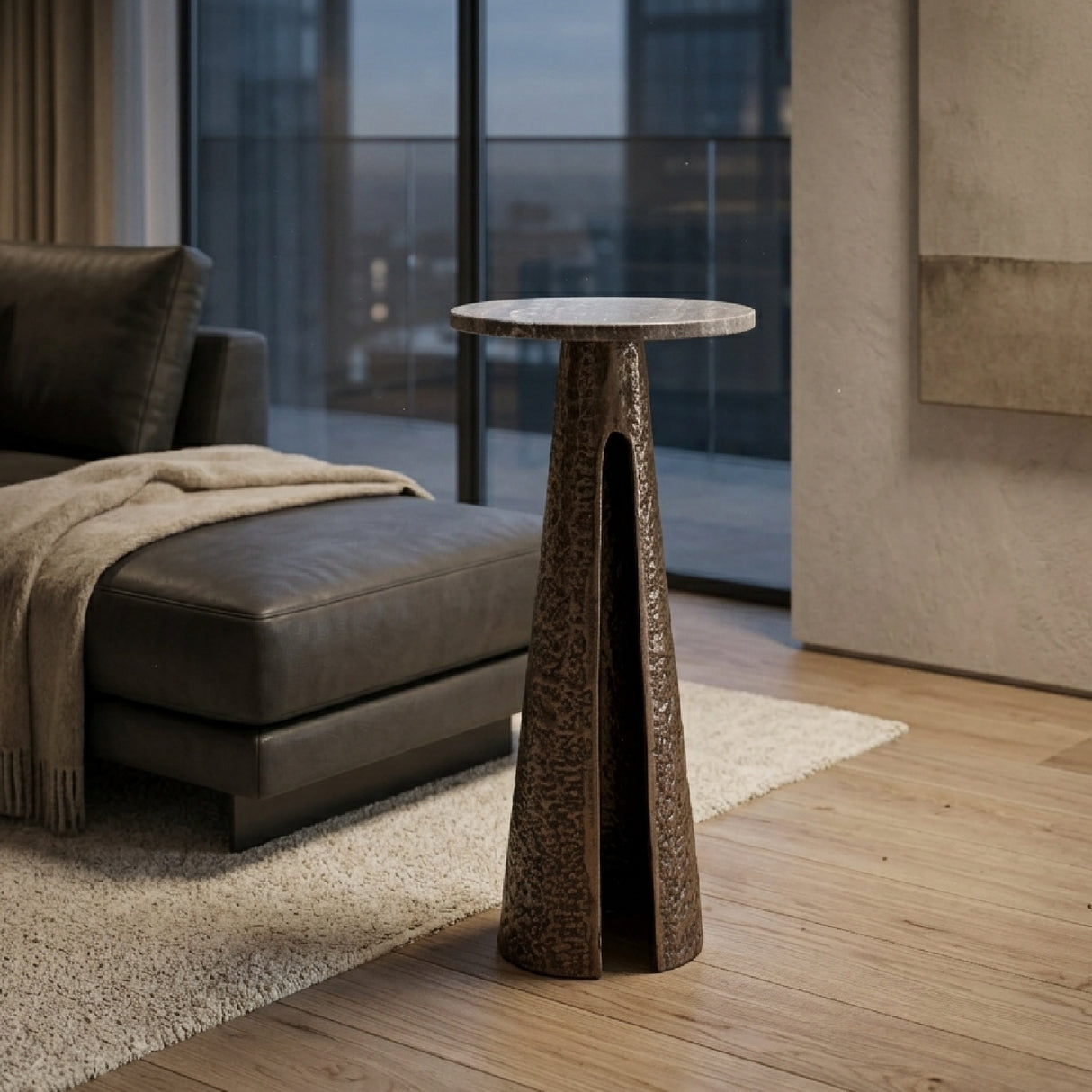   Modern European furniture - Bronze Base End Table - www.oroa.com | Oroa.com