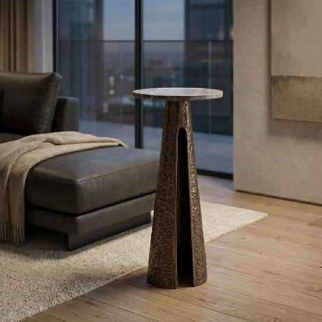   Modern European furniture - Bronze Base End Table - www.oroa.com | Oroa.com