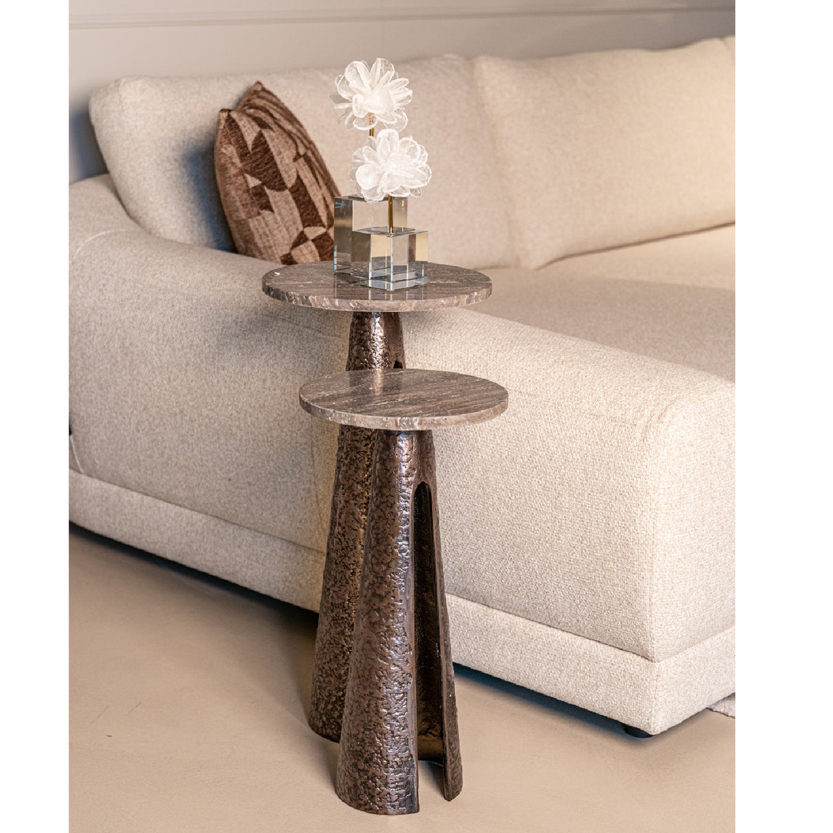   Modern European furniture - Bronze Base End Table - www.oroa.com | Oroa.com