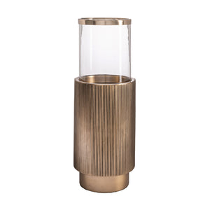   Modern European furniture - Antique Brass Cylindrical Hurricane - www.oroa.com | Oroa.com