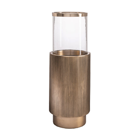   Modern European furniture - Antique Brass Cylindrical Hurricane - www.oroa.com | Oroa.com