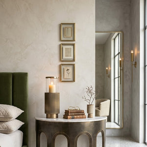   Modern European furniture - Antique Brass Cylindrical Hurricane - www.oroa.com | Oroa.com