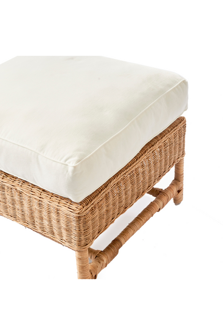 Cushioned Rattan Ottoman | Rivièra Maison Nicolas | Oroa.com