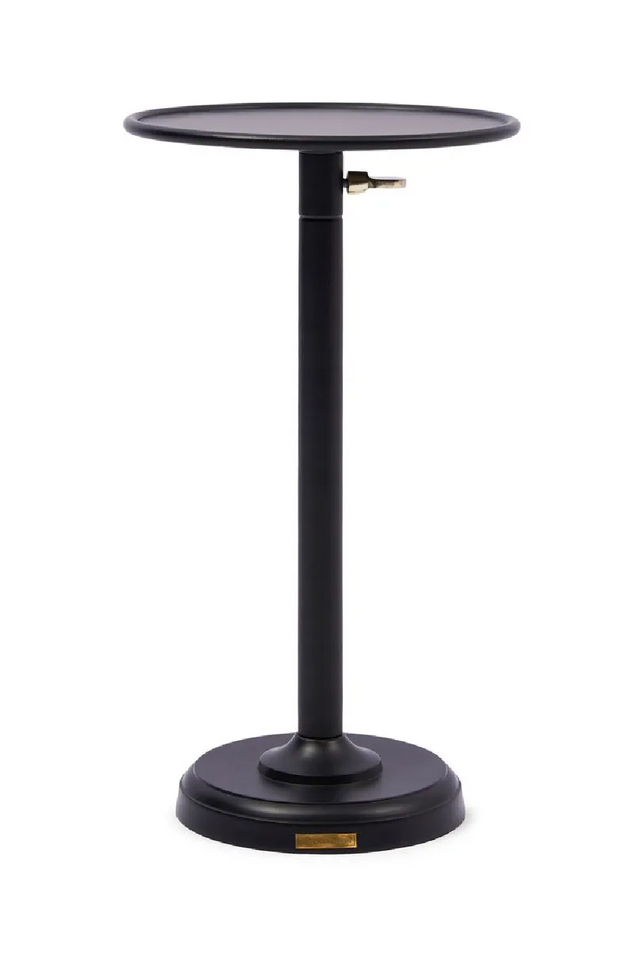 Black Aluminum Pedestal End Table | Rivièra Maison Venice | Oroa.com
