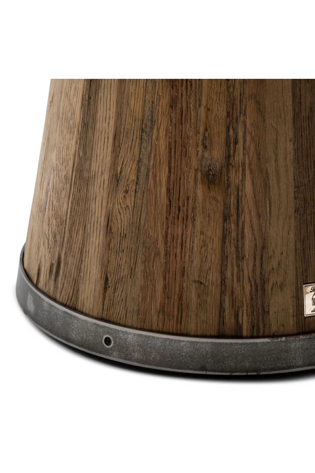 Round Oak Pedestal Dining Table | Rivièra Maison Siroko Beach | Oroa