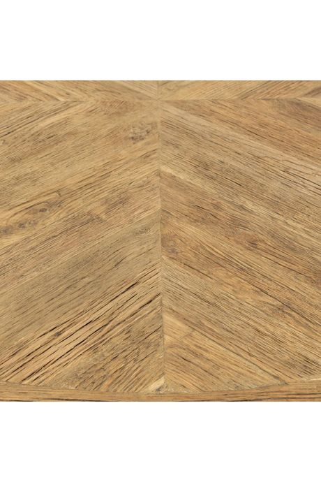 Round Oak Pedestal Dining Table | Rivièra Maison Siroko Beach | Oroa