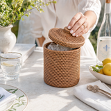 Hand Woven Wicker Rattan Ice Bucket - OROA