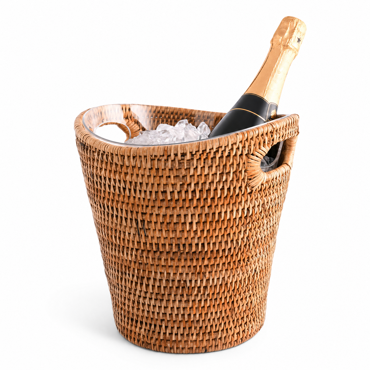 Hand Woven Rattan Wicker Ice Bucket - OROA