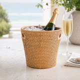Hand Woven Rattan Wicker Ice Bucket - OROA