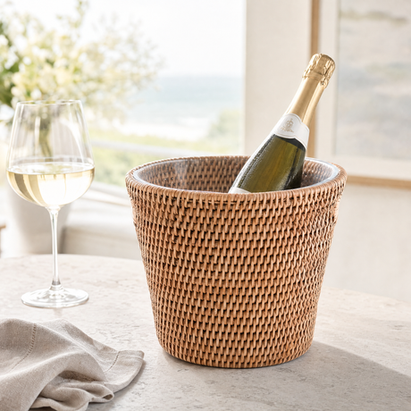 Hand Woven Rattan Wicker Ice Bucket - OROA