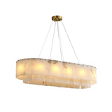Rectangular Linear Alabaster Chandelier - OROA