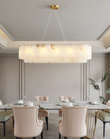 Rectangular Linear Alabaster Chandelier - OROA