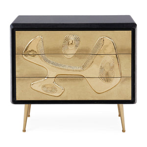 Hammered Brass 3-Drawer Chest | Jonathan Adler Reform | Oroa.com