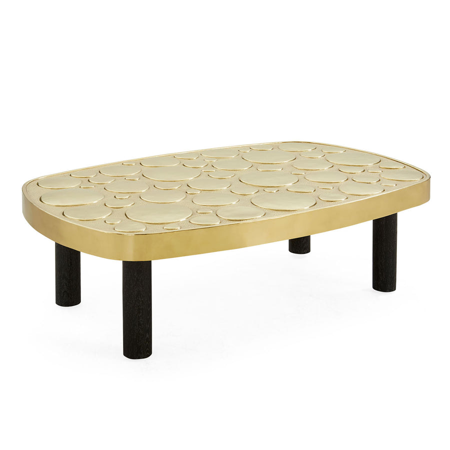 Pebble-Patterned Brass Cocktail Table | Jonathan Adler Reform | Oroa.com