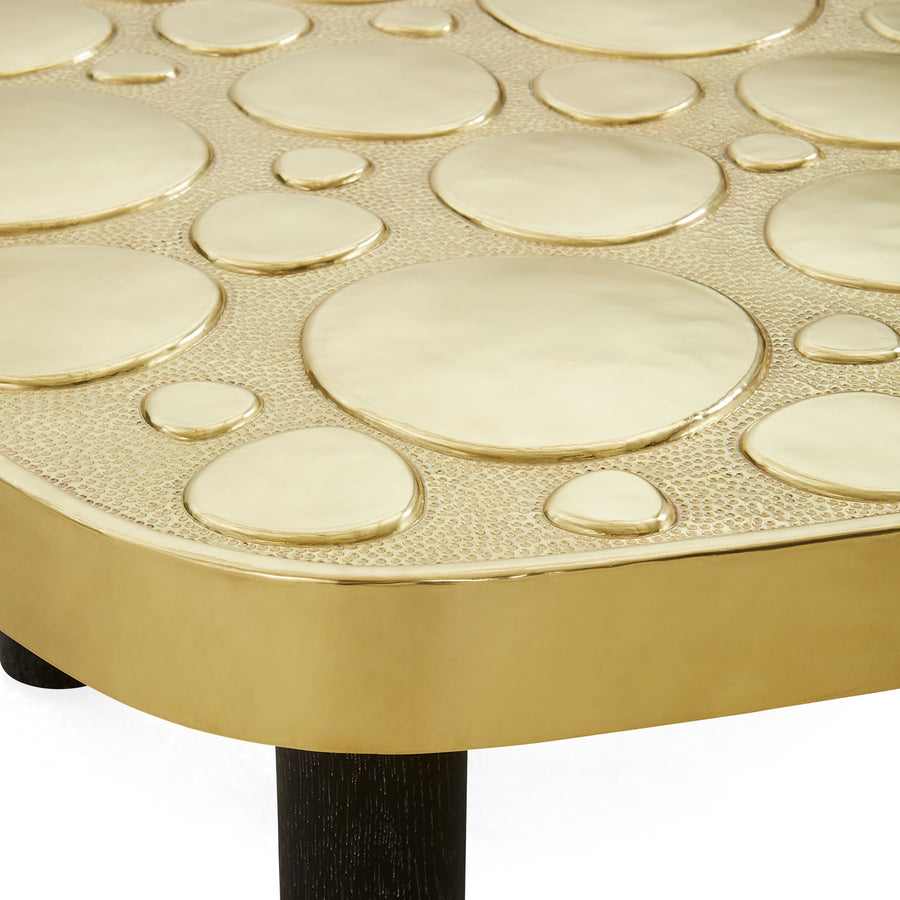 Pebble-Patterned Brass Cocktail Table | Jonathan Adler Reform | Oroa.com