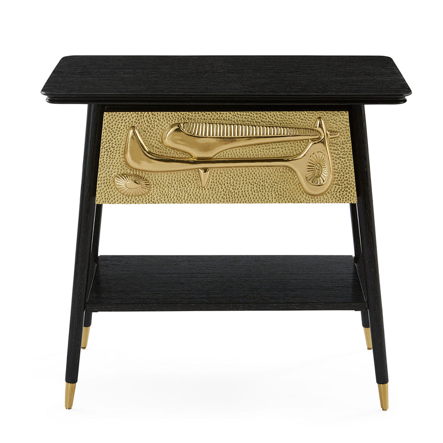 Sculpted Brass Drawer Side Table | Jonathan Adler Reform | Oroa.com