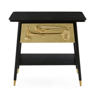 Sculpted Brass Drawer Side Table | Jonathan Adler Reform | Oroa.com
